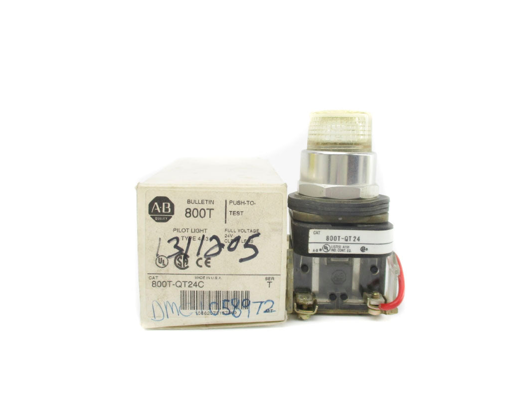 ALLEN BRADLEY 800T-QT24C SER. T 24VAC/DC (WH) NSMP