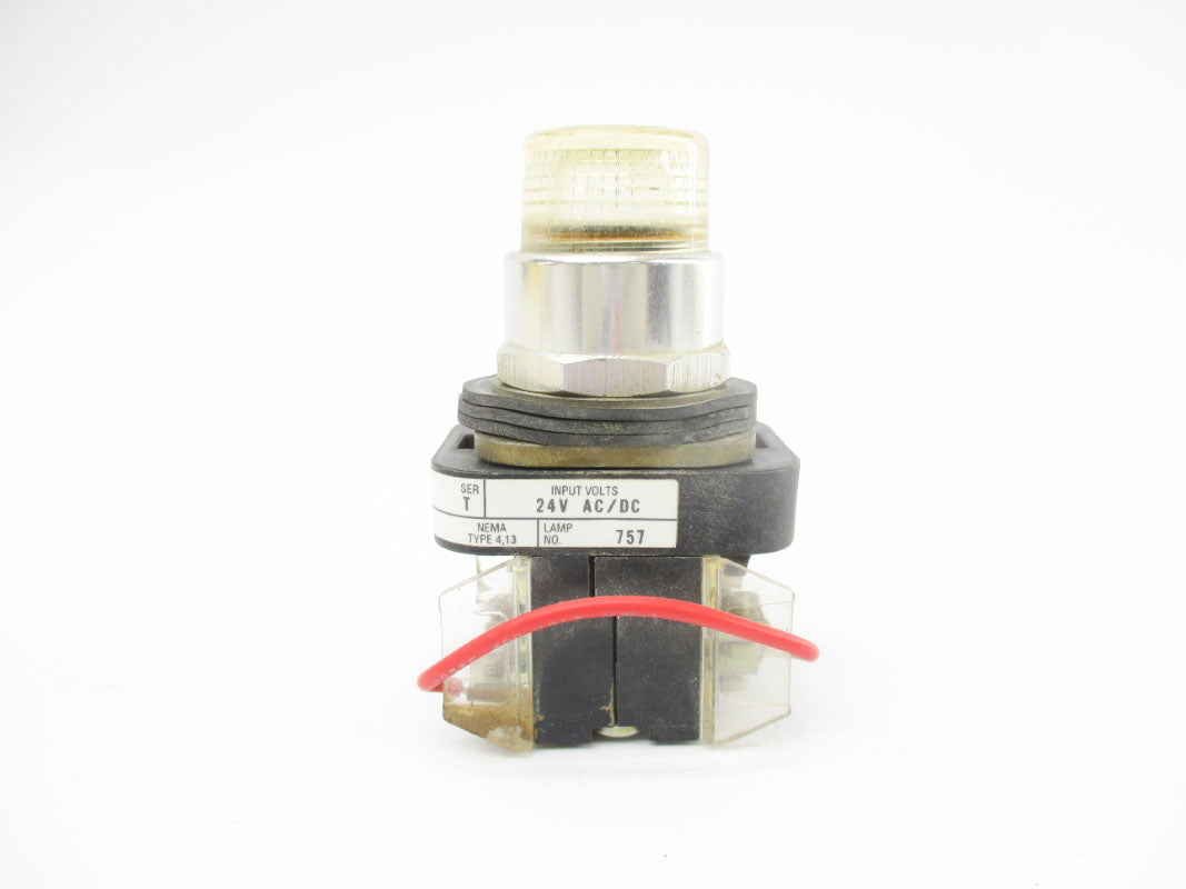 ALLEN BRADLEY 800T-QT24C SER. T 24VAC/DC (WH) NSMP