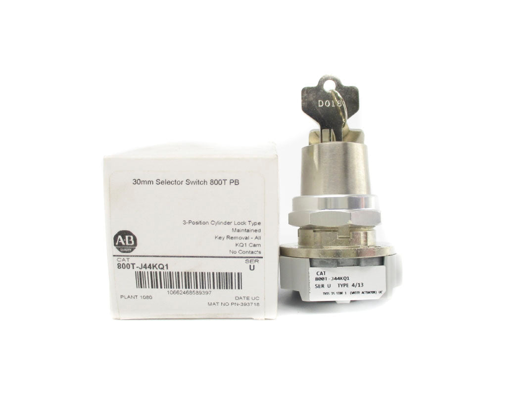 ALLEN BRADLEY 800T-J44KQ1 SER. U (WH) NSMP