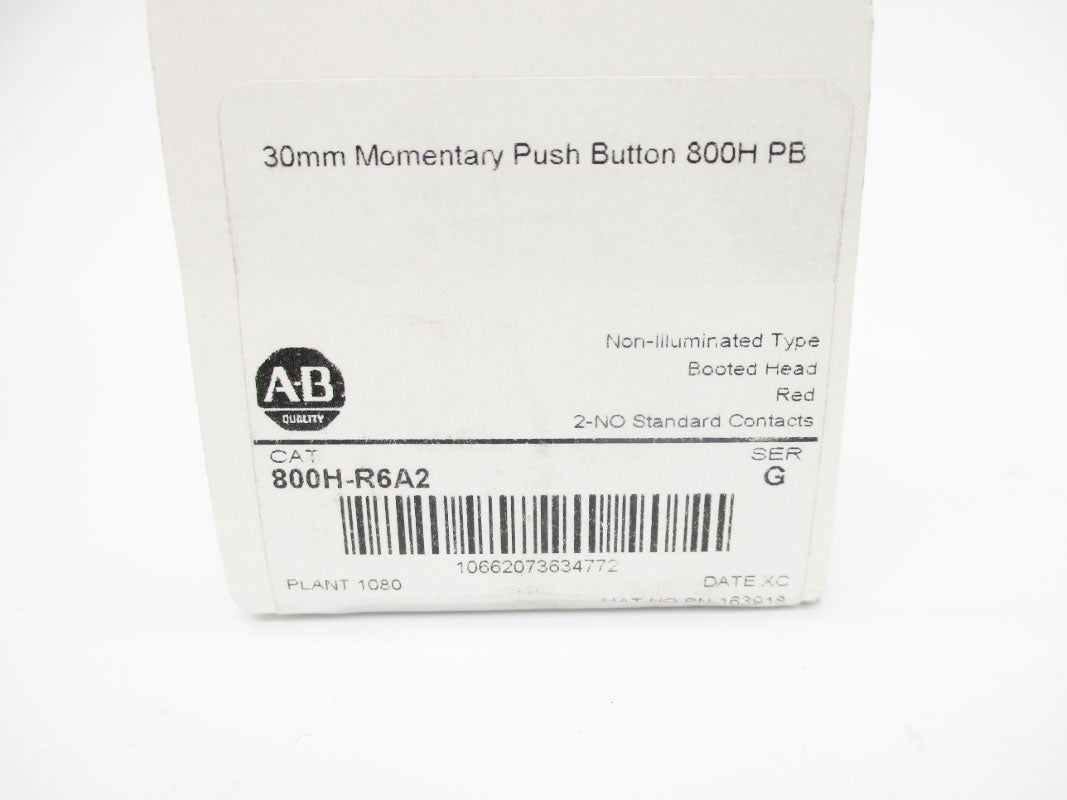 ALLEN BRADLEY 800H-R6A2 SER. G (WH) NSMP