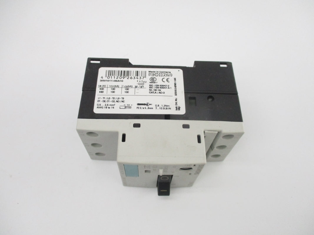 SIEMENS 3RV1011-0BA10 690V 0.2-0.14A UNMP