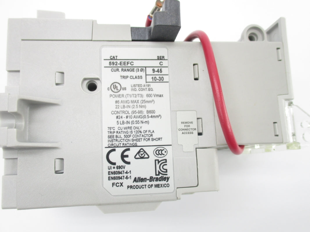 ALLEN BRADLEY 592-EEFC SER. C 600V 9-45A UNMP