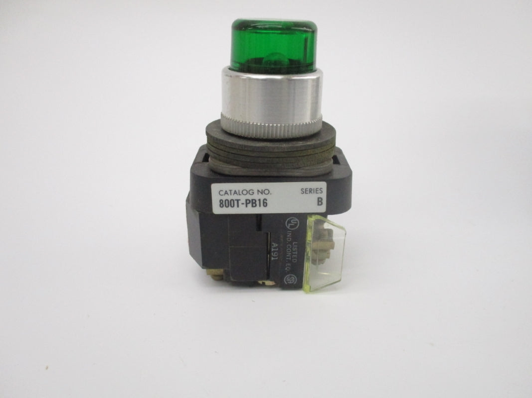 ALLEN BRADLEY 800T-PB16G SER. B 120V (BK/YL) NSMP