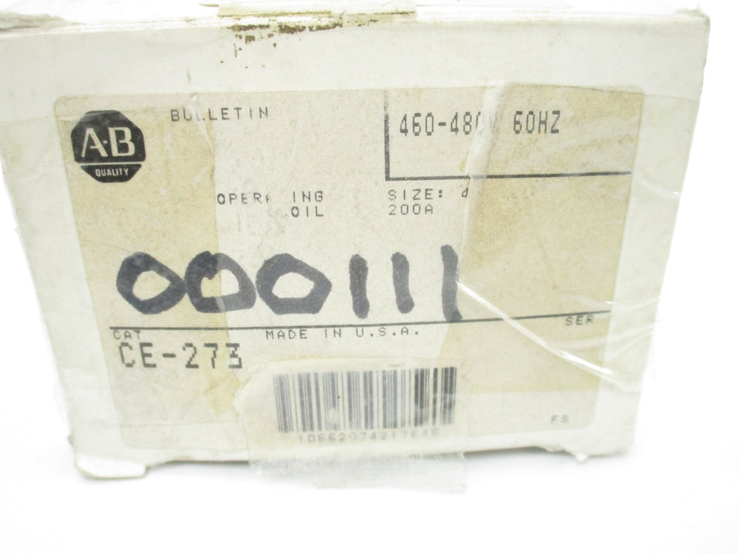 ALLEN BRADLEY CE-273 480V 200A (GY/BL) NSMP