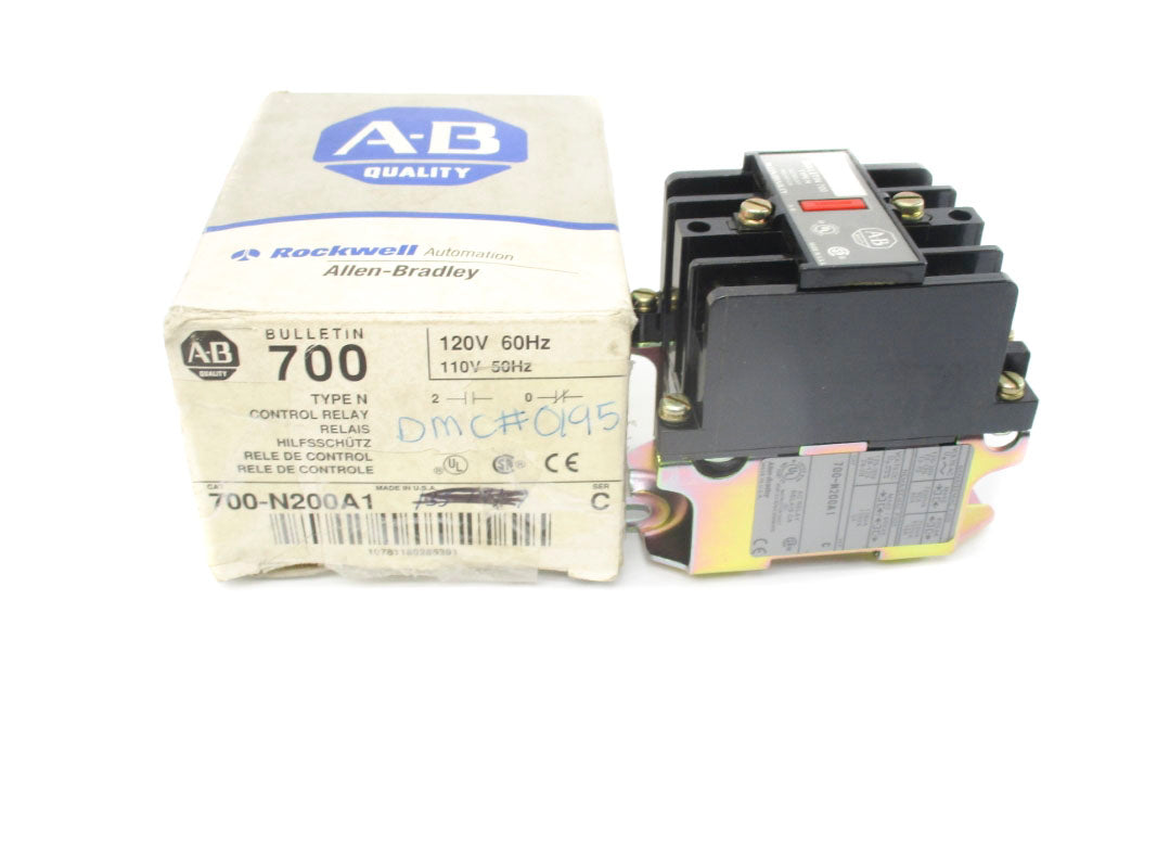 ALLEN BRADLEY 700-N200A1 SER. C 120V 60A (GY/BL) NSMP