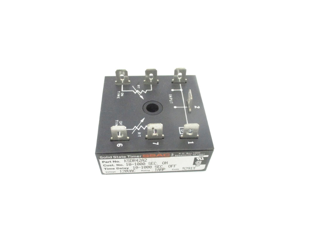 SSAC KSDR42A2 120VAC 1A 10-1000S UNMP