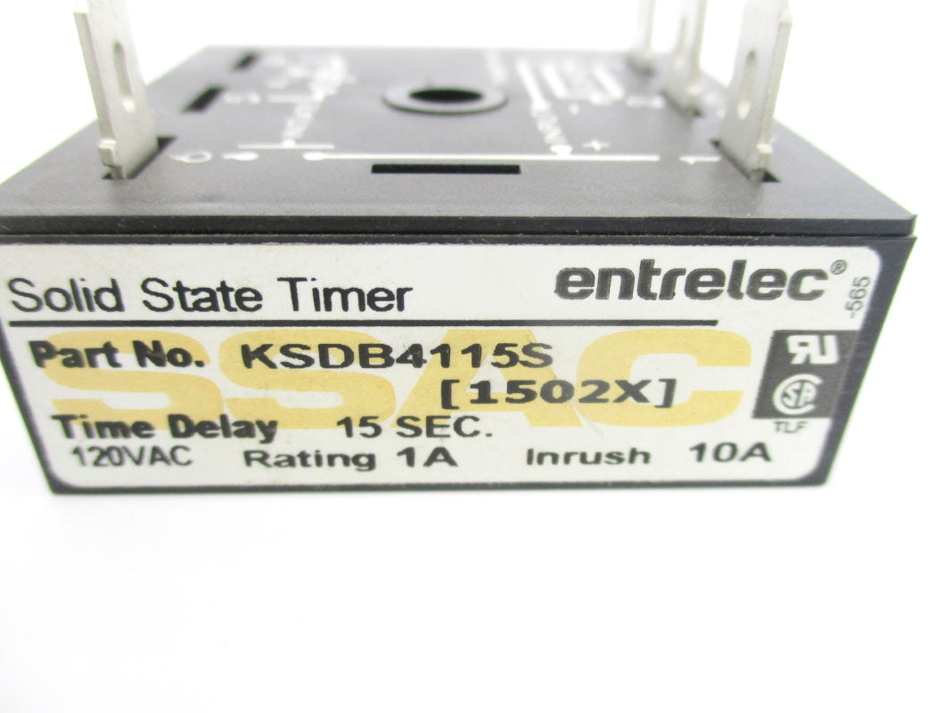 ENTRELEC KSDB4115S 120VAC 10A 15S UNMP