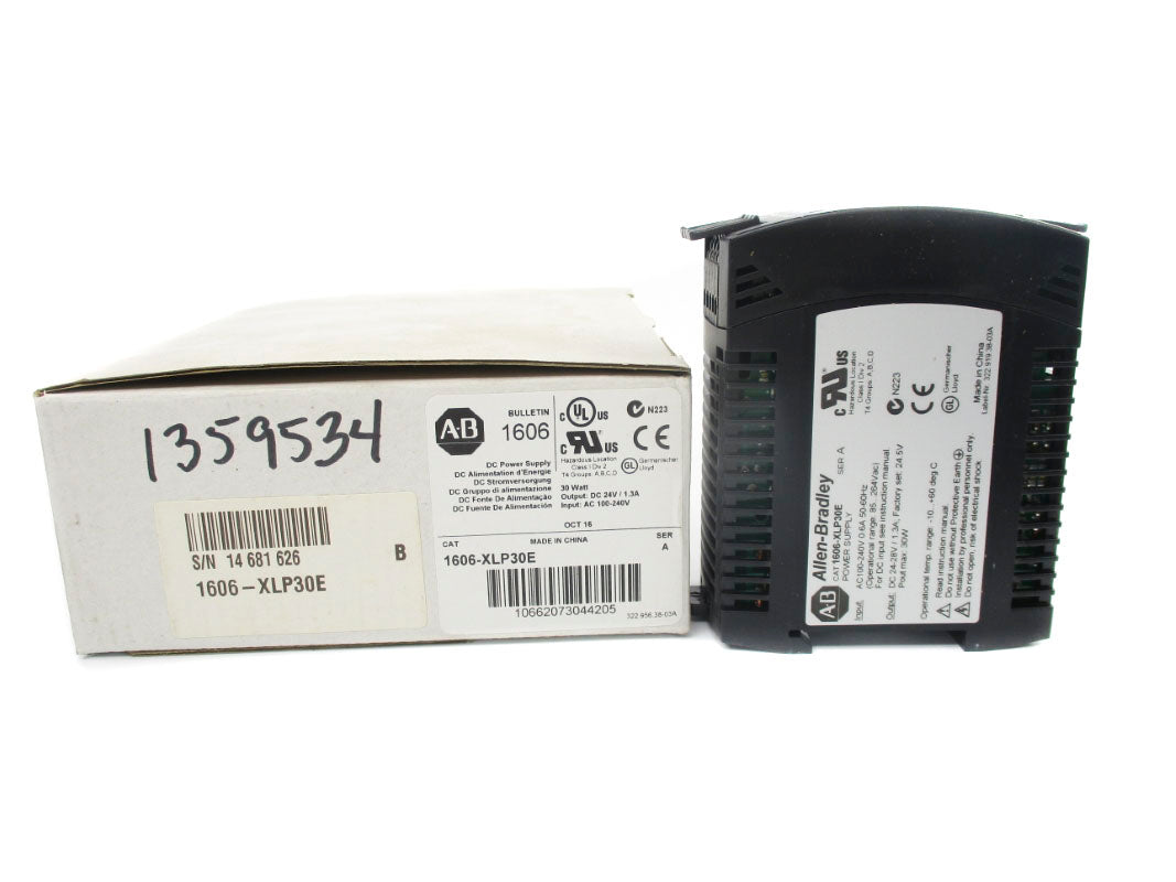 ALLEN BRADLEY 1606-XLP30E SER. B 240VAC 1.3A (WH) NSMP