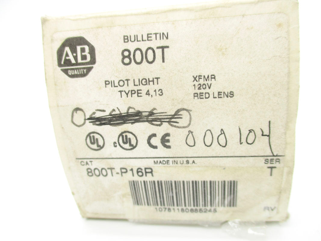 ALLEN BRADLEY 800T-P16R SER. T 120V (WH) NSMP