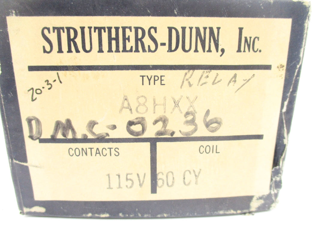 STRUTHERS DUNN A8HXX 115V 30A NSMP