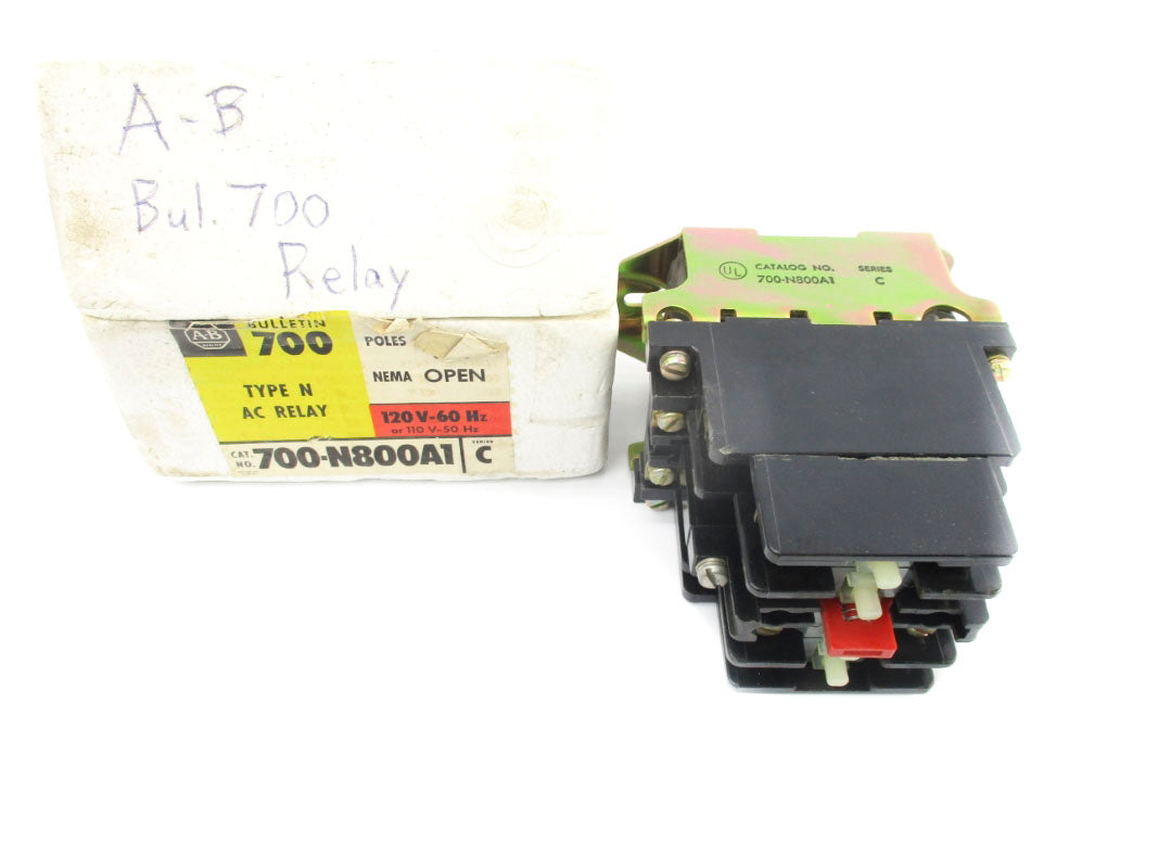ALLEN BRADLEY 700-N800A1 SER. C 120V (WH/YL) NSMP