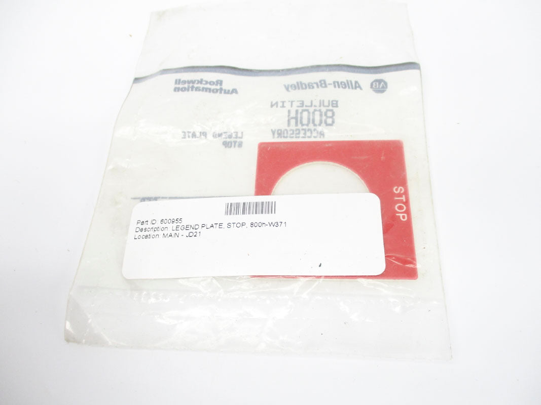 ALLEN BRADLEY 800H-W371 SER. D NSMP