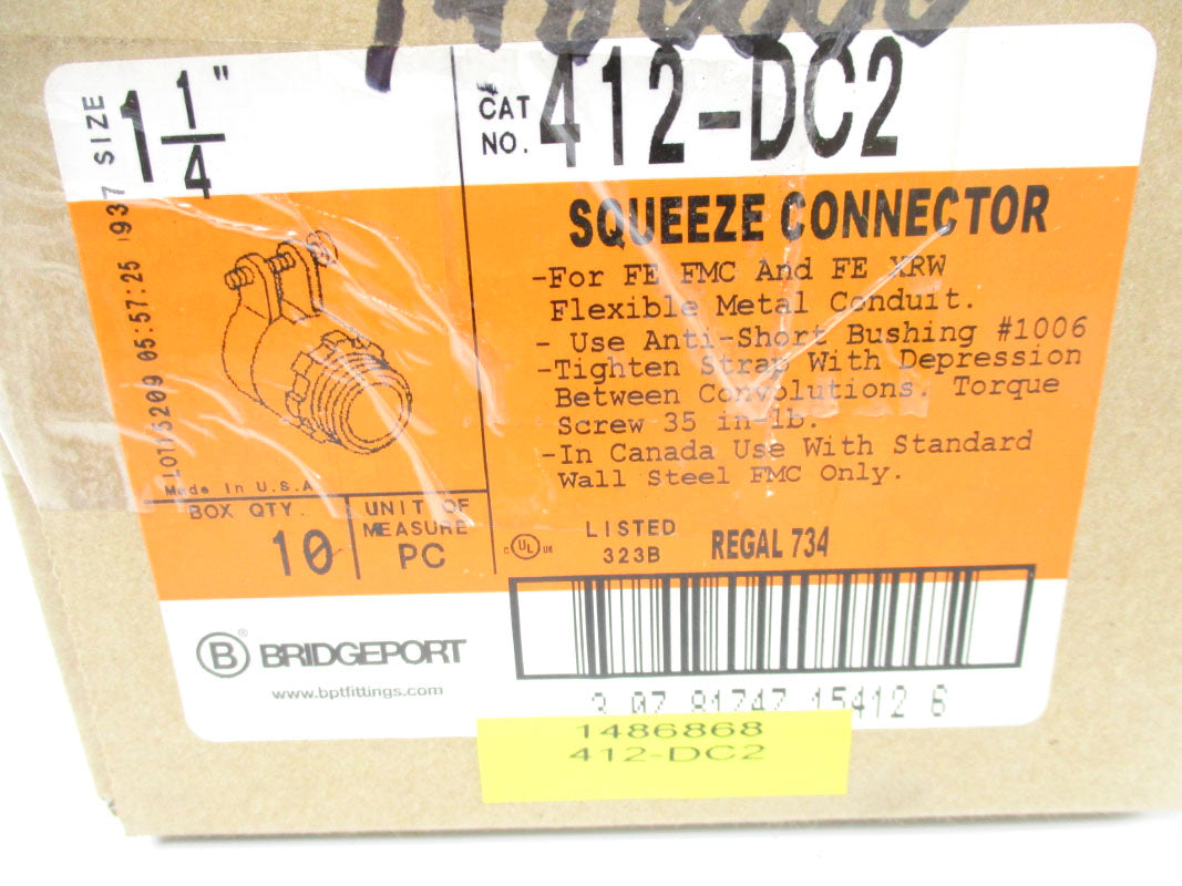 BRIDGEPORT 412-DC2 (PKG OF 10) NSMP