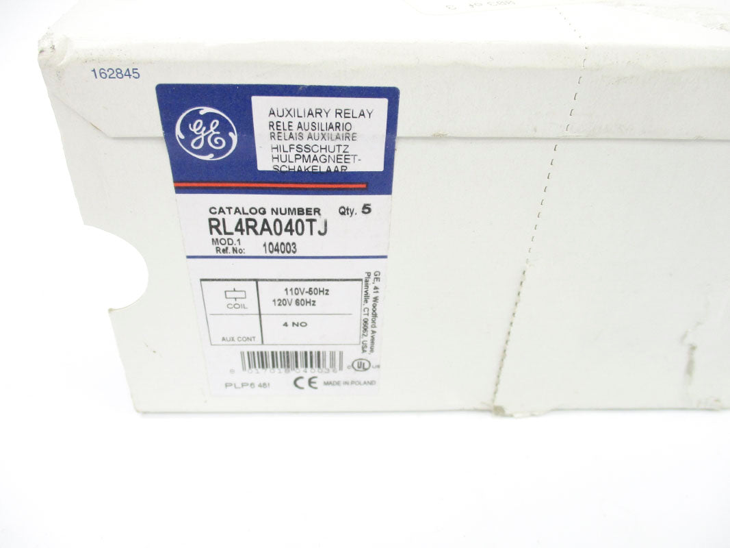 GENERAL ELECTRIC RL4RA040TJ 120V 20A (PKG OF 5) NSMP