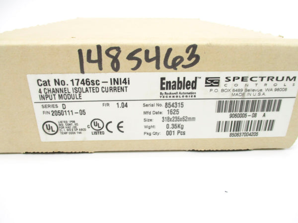 SPECTRUM 1746SC-INI4I SER. D F/W 1.04 NSFS
