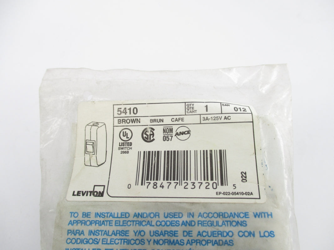 LEVITON 5410 125VAC 3A NSMP
