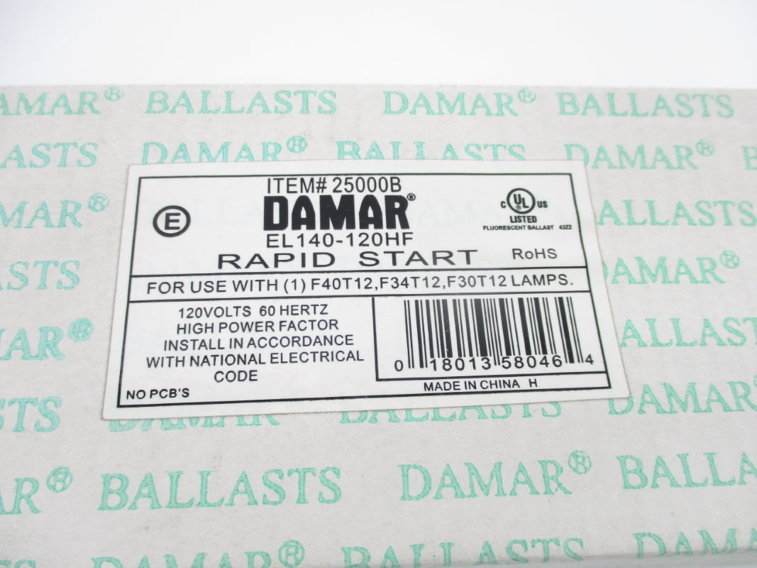 DAMAR EL140-120HF 25000B 120V 0.37A NSMP