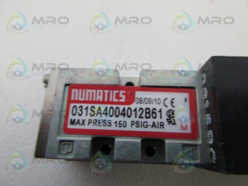 NUMATICS 031SA4004012B61 SOLENIOD VALVE *NEW NO BOX*