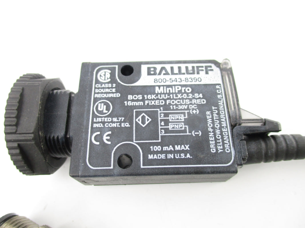 BALLUFF BOS16K-UU-1LX-0.2-S4 30VDC NSNP