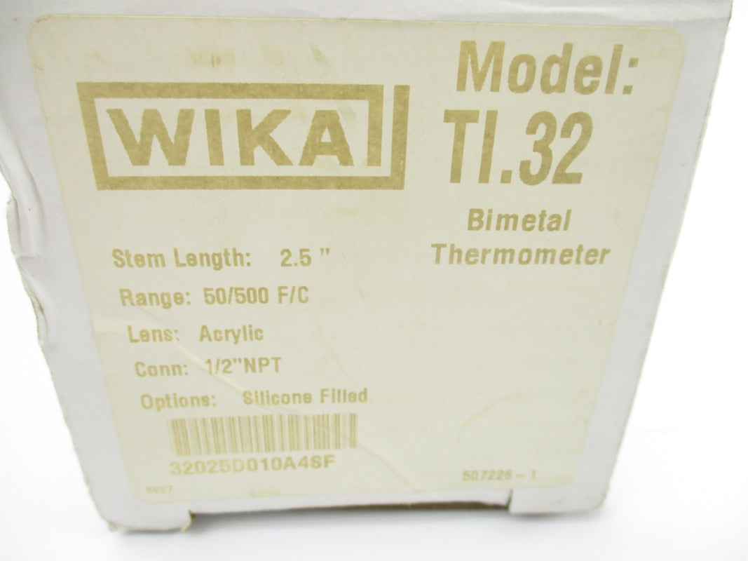 WIKA 32025D010A4SF TI.32 50-500'F  NSMP
