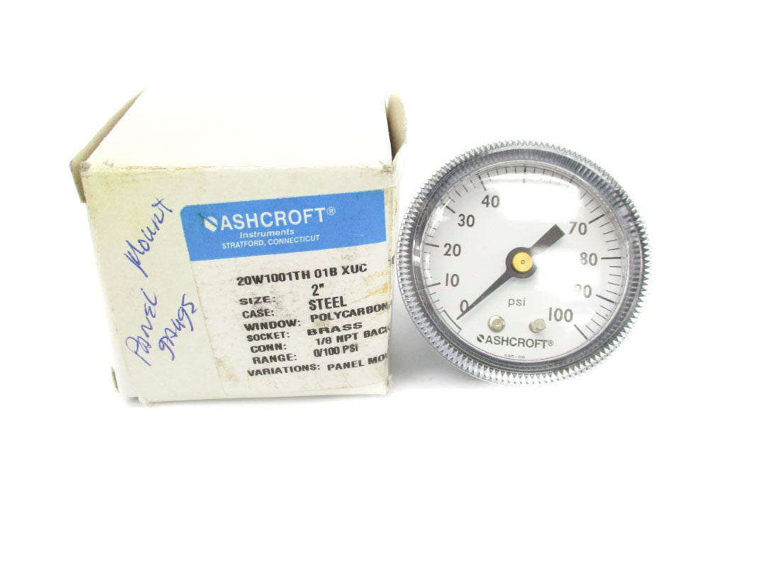 ASHCROFT 20W1001TH01BXUC100# 0/100PSI 2" NSMP