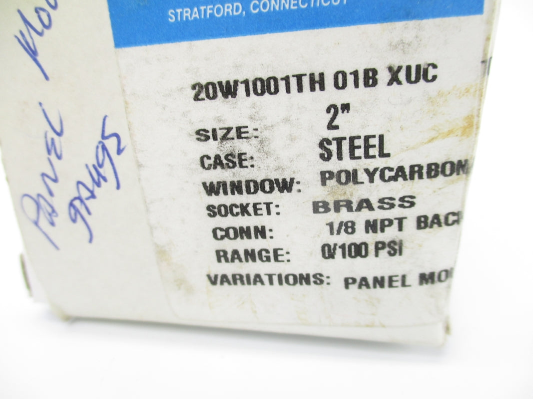 ASHCROFT 20W1001TH01BXUC100# 0/100PSI 2" NSMP