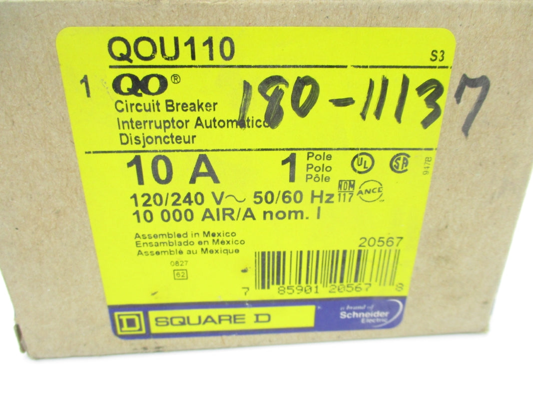 SQUARE D QOU110 120/240VAC 10A NSMP