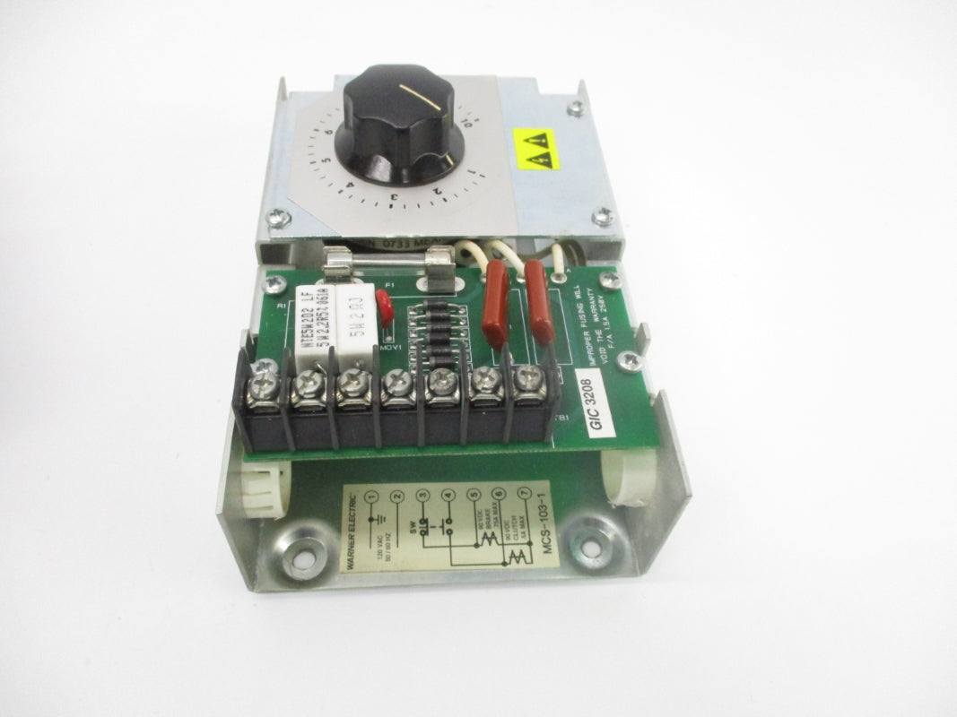 WARNER ELECTRIC MCS-103-1 120VAC 1-10 UNMP