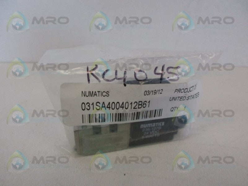 NUMATICS 031SA4004012B61 SOLENIOD VALVE *NEW IN FACTORY BAG*