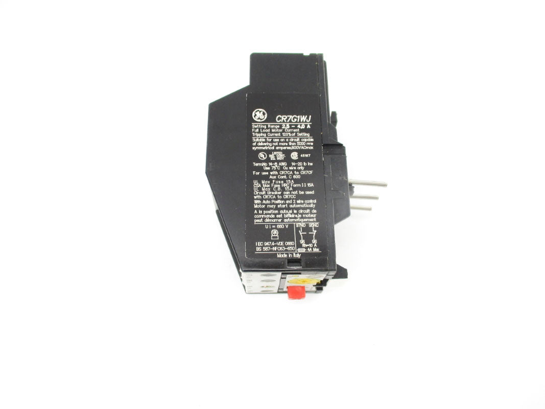 GENERAL ELECTRIC CR7G1WJ 600VAC 2.5-4.0A NSMP