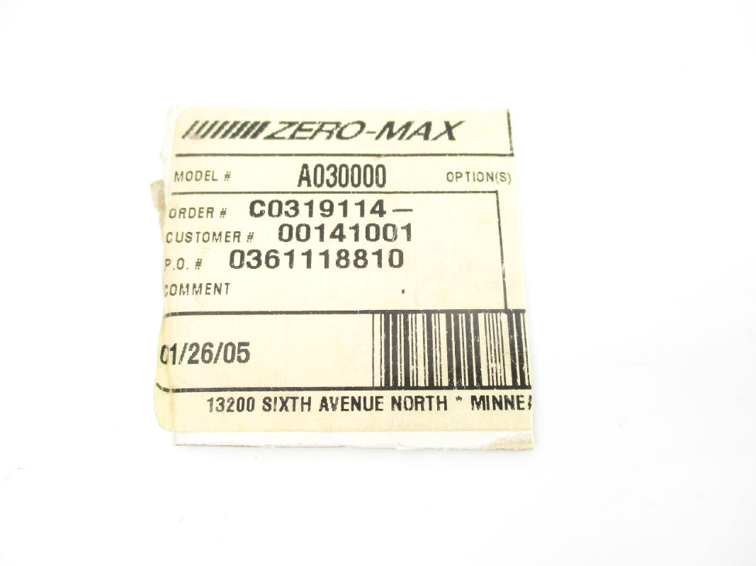 ZERO-MAX A030000 NSMP
