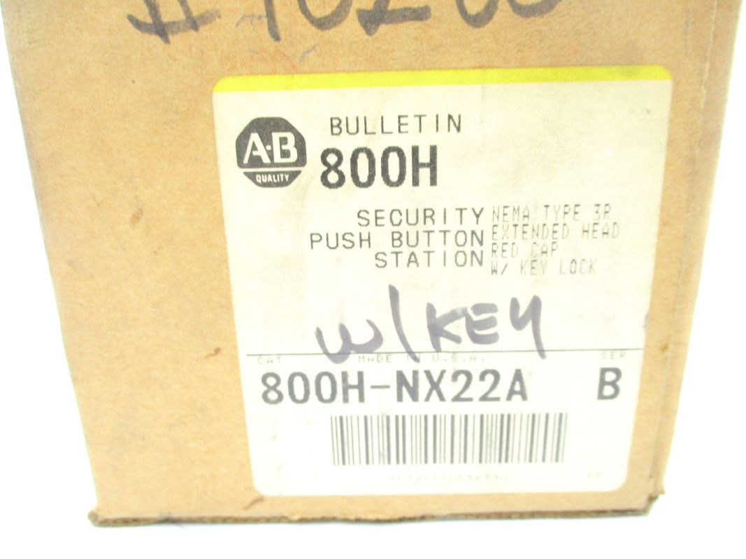 ALLEN BRADLEY 800H-NX22A SER. B (BR/YL) NSMP