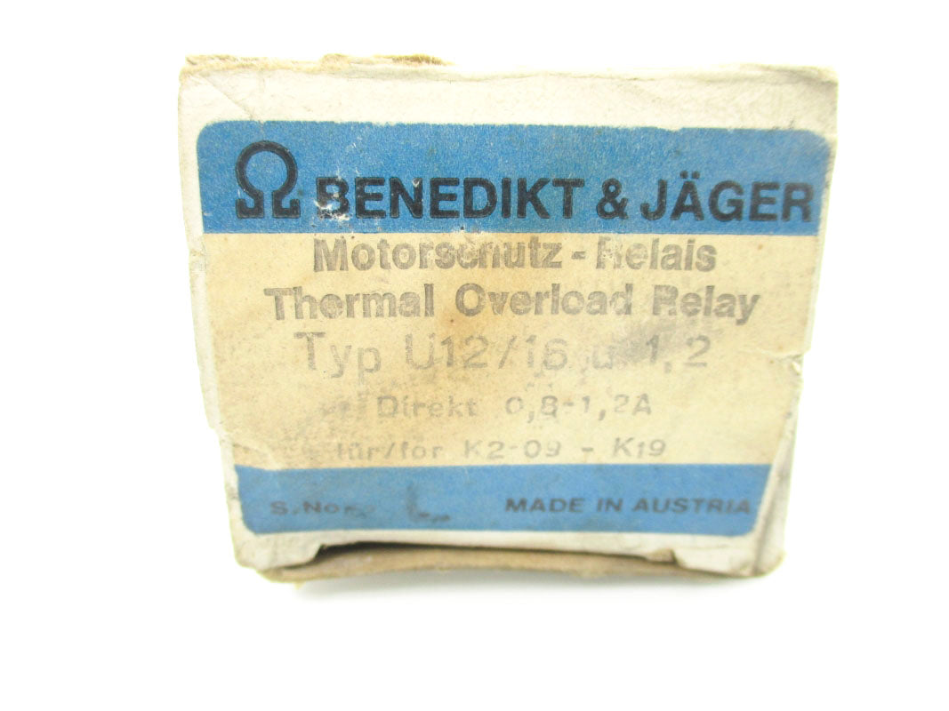 BENEDKIT&JAGER U12-16U-1.2 600V 0.8-1.2A NSMP