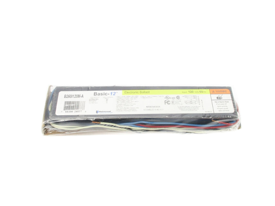 UNIVERSAL LIGHTING B260I120M-A 120V .90A NSMP