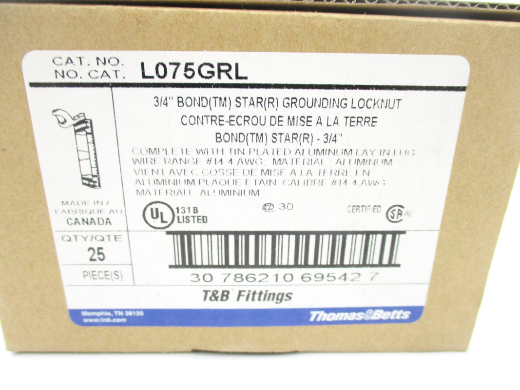 THOMAS&BETTS L075GRL (PKG OF 25) NSMP