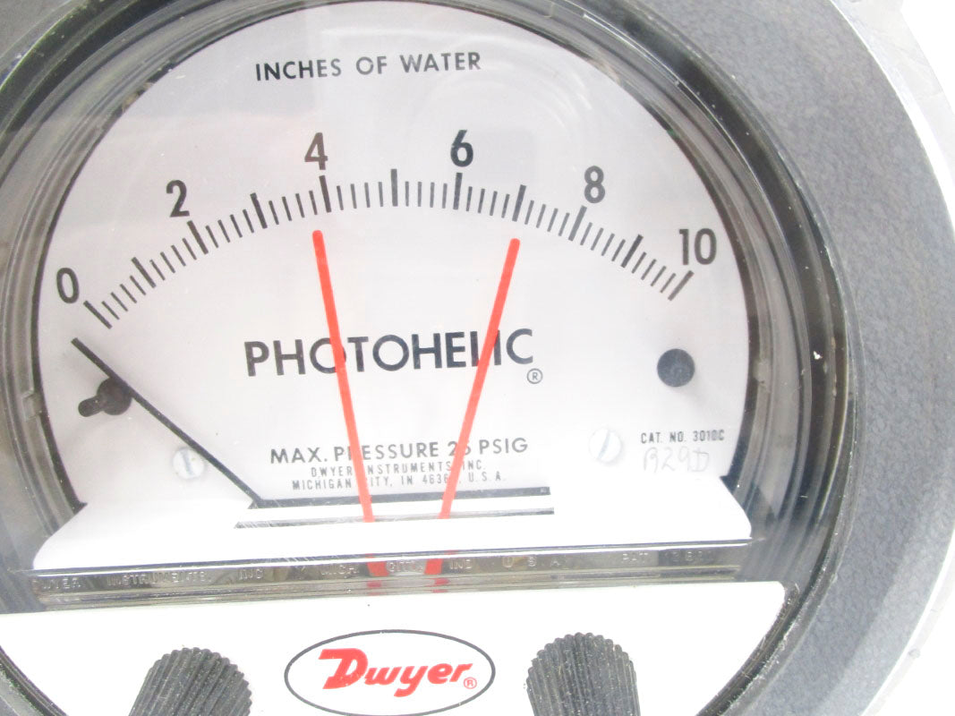 DWYER 3010C 240VAC 10A 25PSI 0-10 NSNP