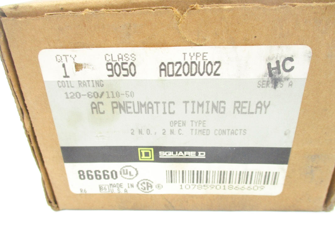 SQUARE D 9050A020DV02 SER. A 110/120V NSMP