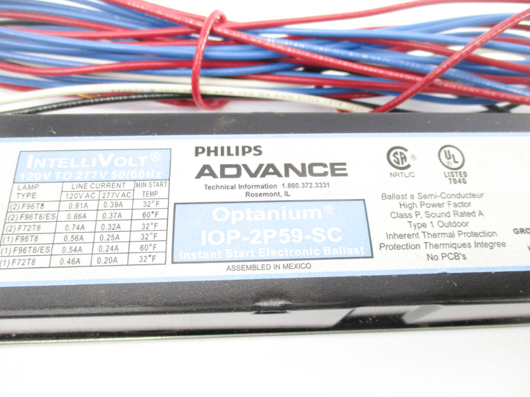 ADVANCE IOP-2P59-SC 277VAC 0.91A NSNP
