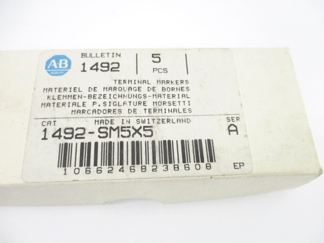 ALLEN BRADLEY 1492-SM5X5 SER. A (PKG OF 5) NSMP