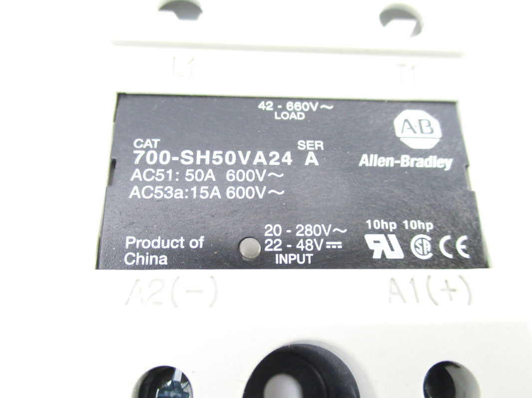 ALLEN BRADLEY 700-SH50VA24 SER. A 600V 50A NSNP