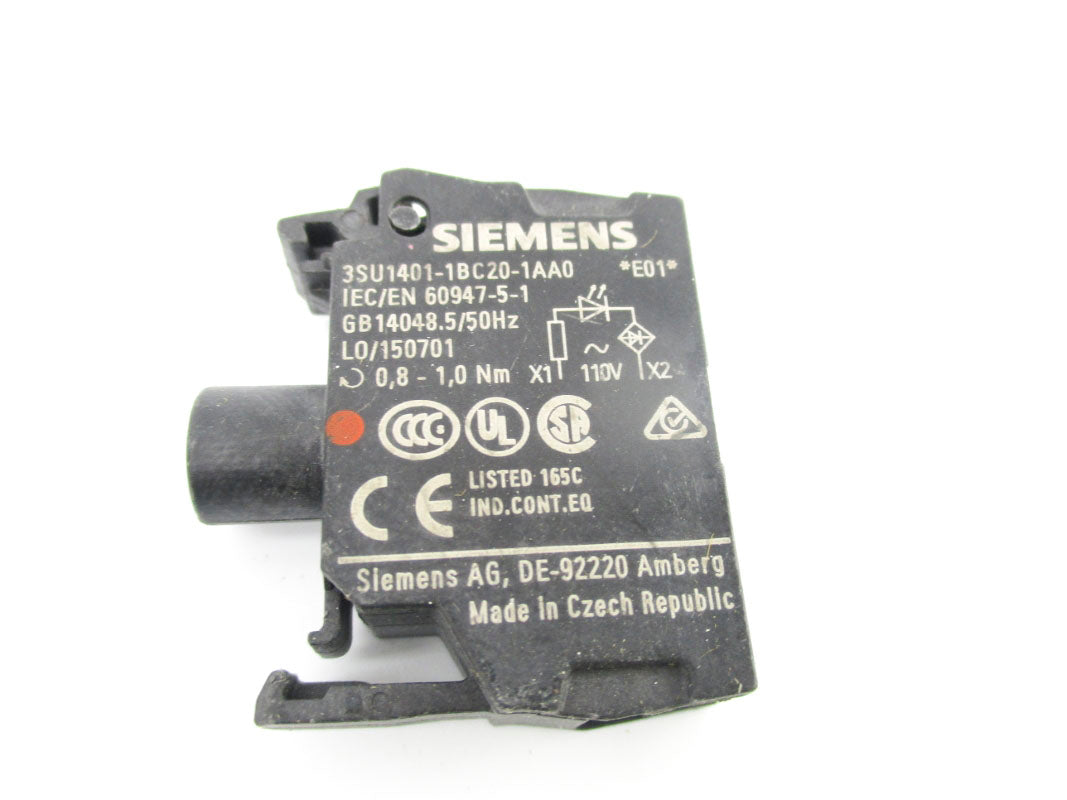 SIEMENS 3SU1401-1BC20-1AA0 110V NSNP