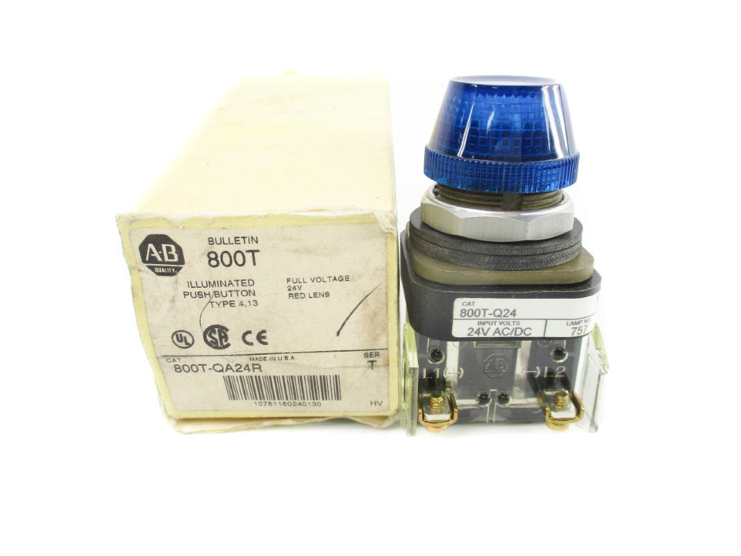 ALLEN BRADLEY 800T-QA24R SER. T 24VAC/DC (WH) NSMP