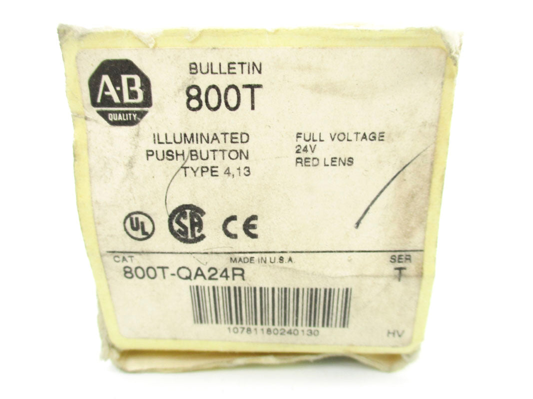 ALLEN BRADLEY 800T-QA24R SER. T 24VAC/DC (WH) NSMP