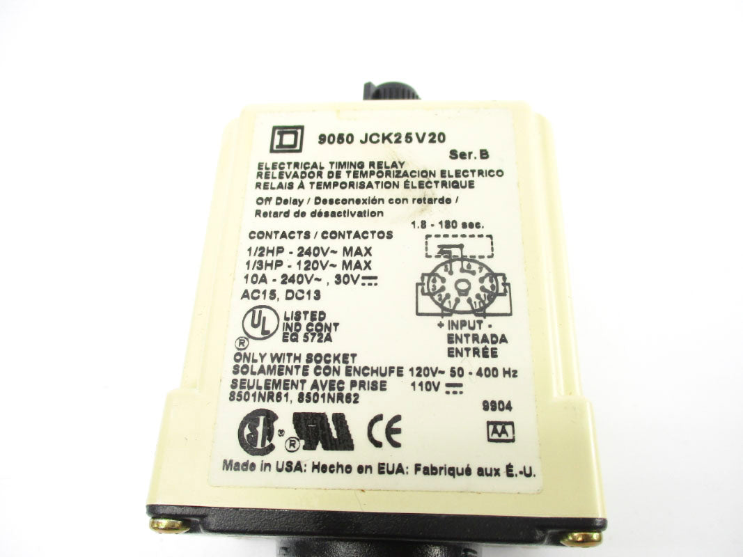 SQUARE D 9050JCK25V20 SER. B 240V 10A NSNP