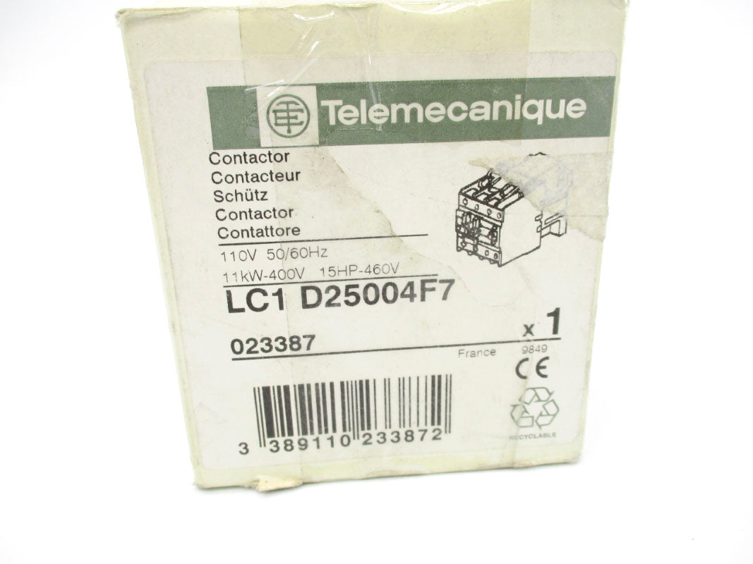 TELEMECANIQUE LC1D25004F7 110V NSMP