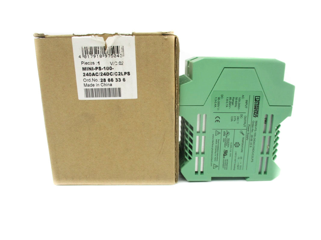 PHOENIX CONTACT MINI-PS-100-240AC/24DC/C2LPS 2866336 85-264V 1.8A NSMP