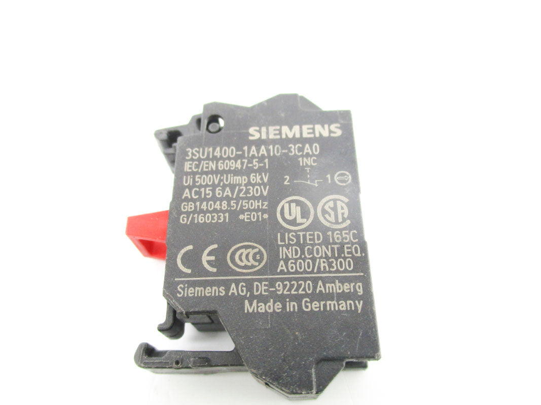 SIEMENS 3SU1400-1AA10-3CA0 230V 6A NSNP