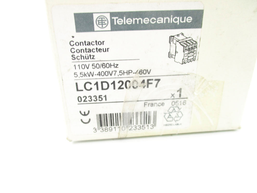 TELEMECANIQUE LC1D12004F7 110V 25A NSMP
