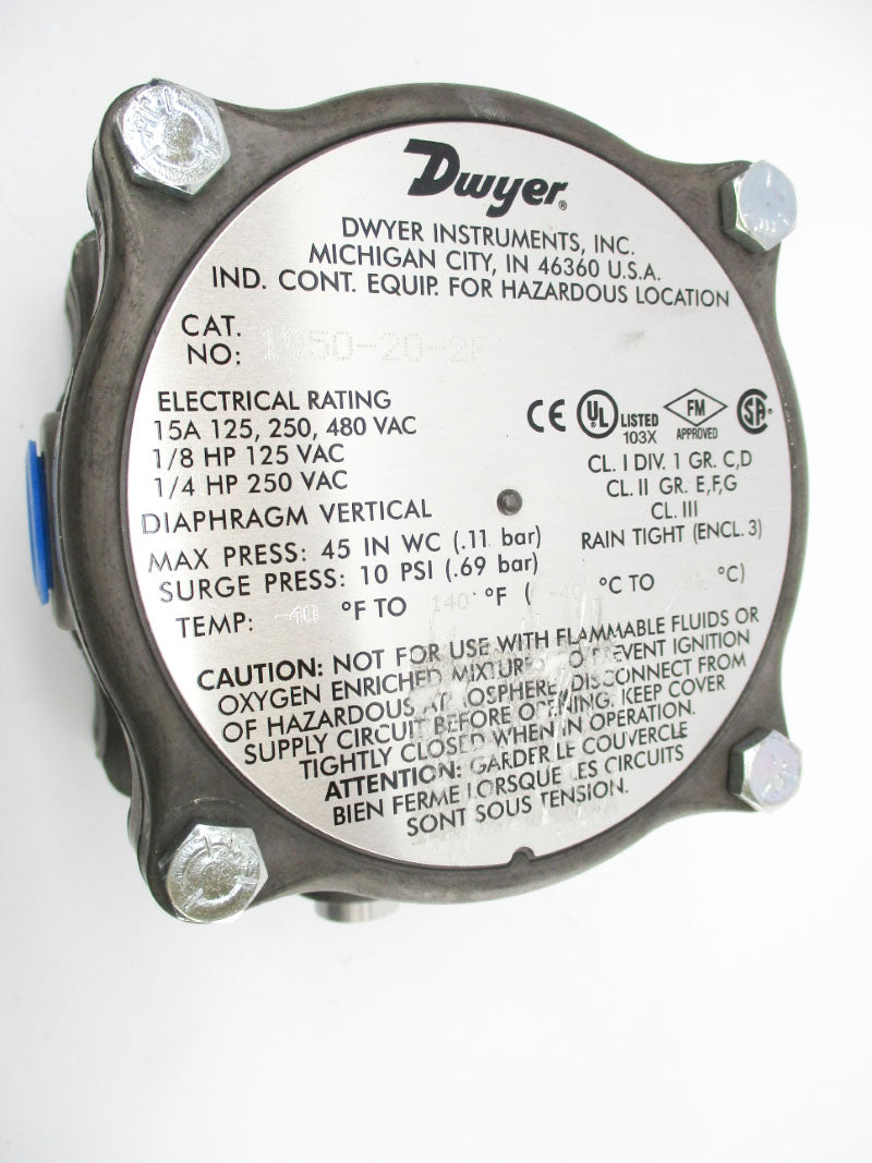 DWYER 1950-20-2F 480VAC 15A 45INWC NSNP