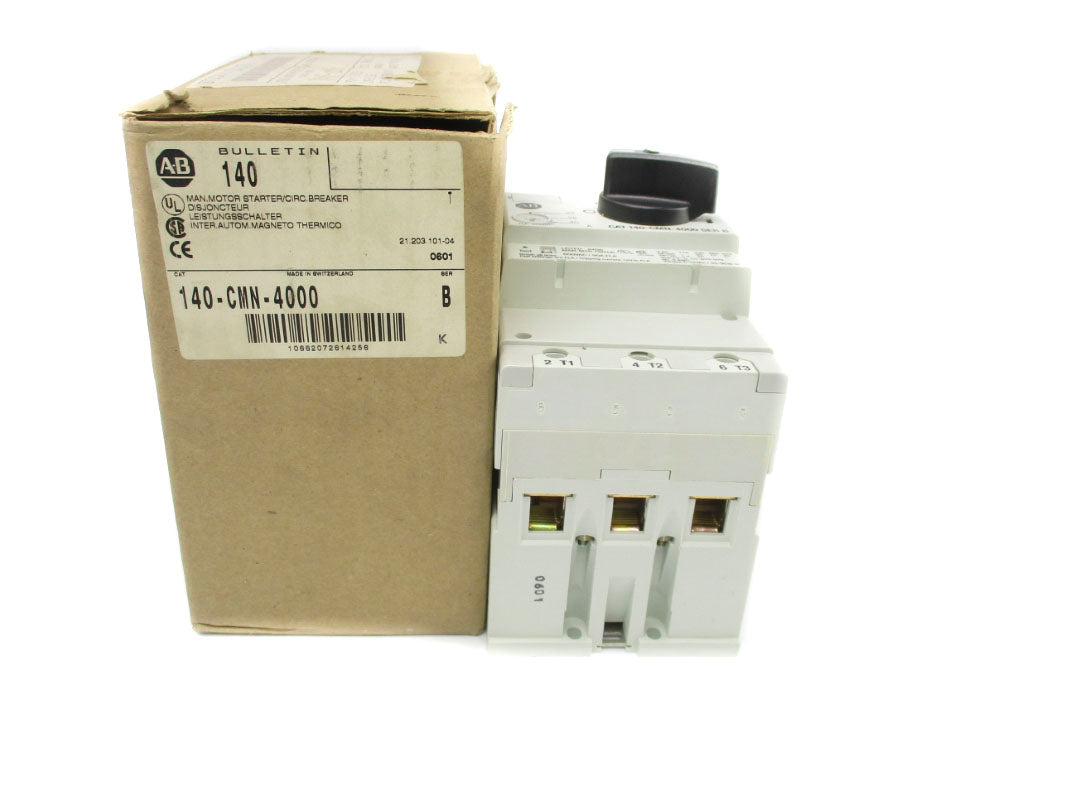 ALLEN BRADLEY 140-CMN-4000 SER. B 600VAC 160A (BR/WH) NSMP